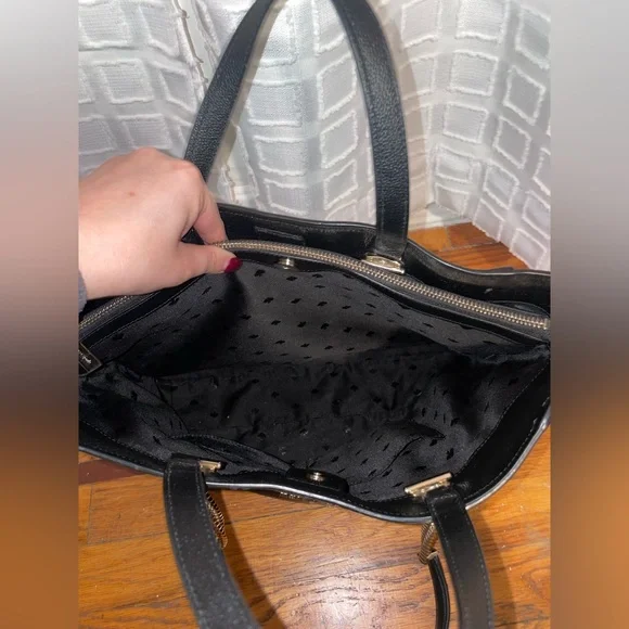 Kate Spade Black Leather Tote Bag - Picture 5 of 6